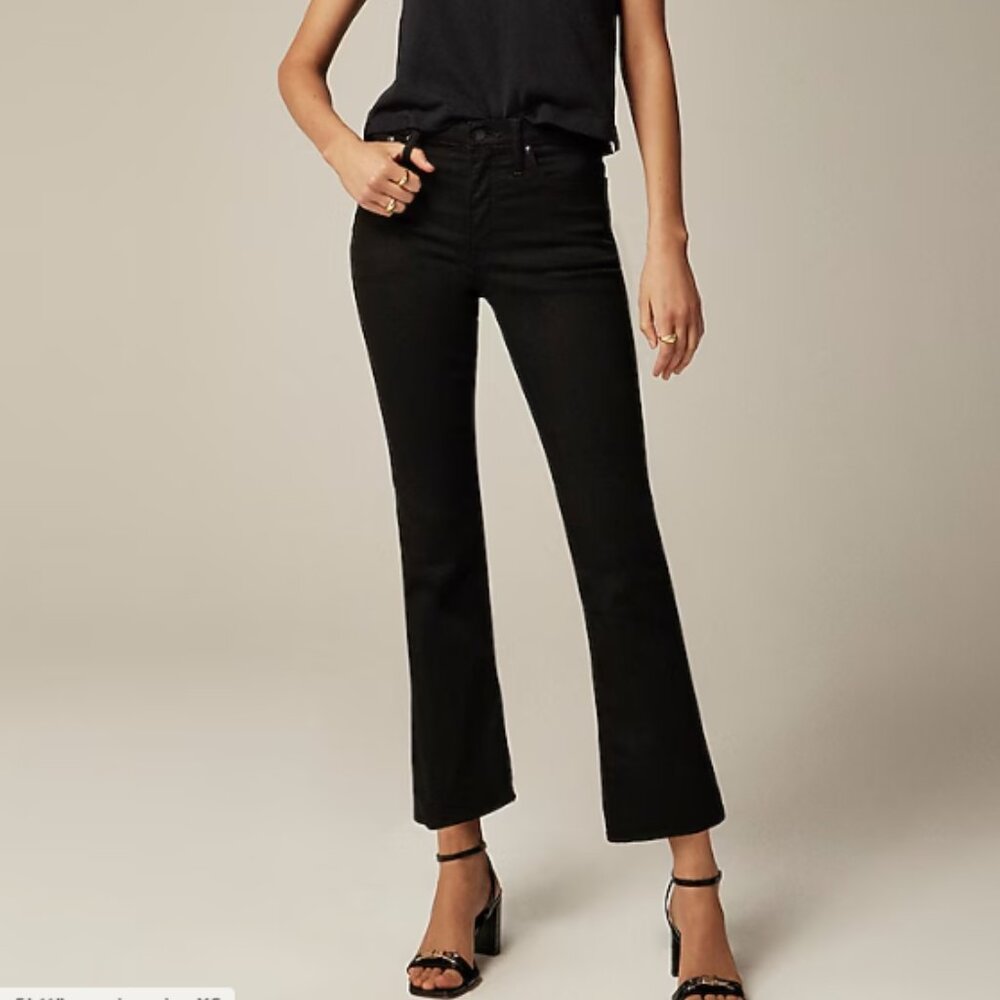 J.Crew Mid-rise kickout jean true black - 24